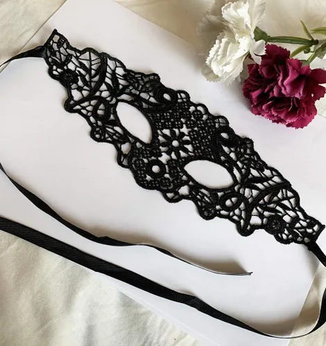 Vista 4 de Mordarli Máscara de mascarada para mujer, máscara de encaje para Halloween, fiesta de disfraces