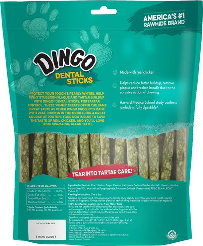 Vista 2 de Palillos dentales Dingo 48 unidades, acción de masticación natural ayuda a limpiar los dientes
