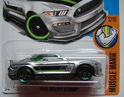 Vista 2 de Hot Wheels 2017 Muscle Mania Ford Shelby GT350R, ZAMAC exclusivo