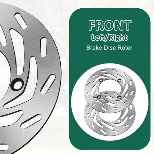 Vista 6 de M MATI 2 unidades de rotor de disco de freno delantero izquierdo/derecho para Yamaha Kodiak 700 YFM700 2016-2020 Grizzly 550 YFM550 2009-2014