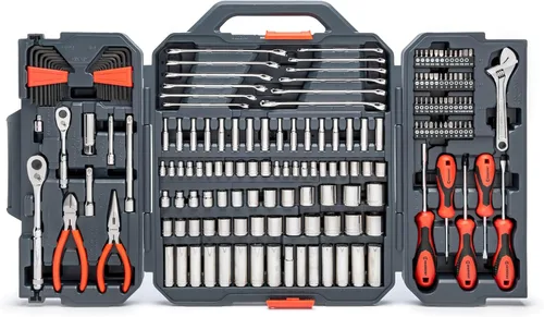 Vista 3 de Crescent CTK150 - Juego de herramientas profesionales SAE/métricas de 150 piezas de 1/4" y 3/8" de 6 puntos