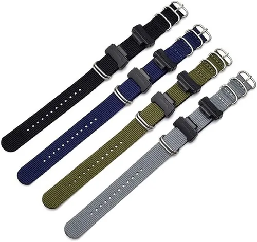Vista 3 de Correa de reloj de nailon de repuesto de 0.866in para Casio hombres y mujeres G-Shock GA-110100120150200300400 GD-100110120 G-8900 DW-5600 GW-M5610