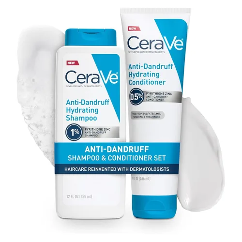 Vista 14 de CeraVe Champú hidratante anticaspa, tratamiento de caspa de zinc piritiona al 1% con ceramidas, niacinamida y ácido hialurónico, ayuda a eliminar