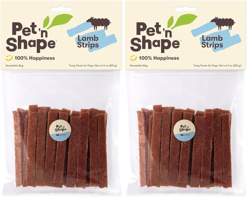 Vista 10 de Pet 'n Shape Golosinas para perros de cordero Jerky - 9 onzas