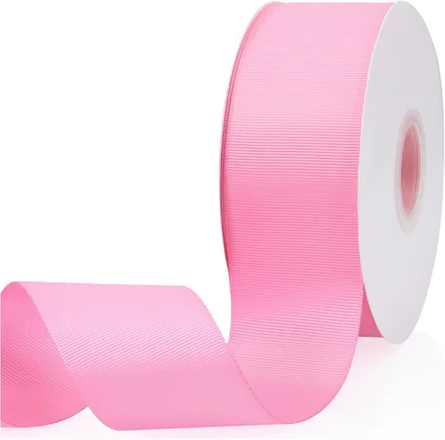 Vista 61 de Cinta de grogrén de doble cara de color liso azul bebé de 1-1/2 pulgadas x 50 yardas para envolver regalos, bodas, fiestas, manualidades, lazos