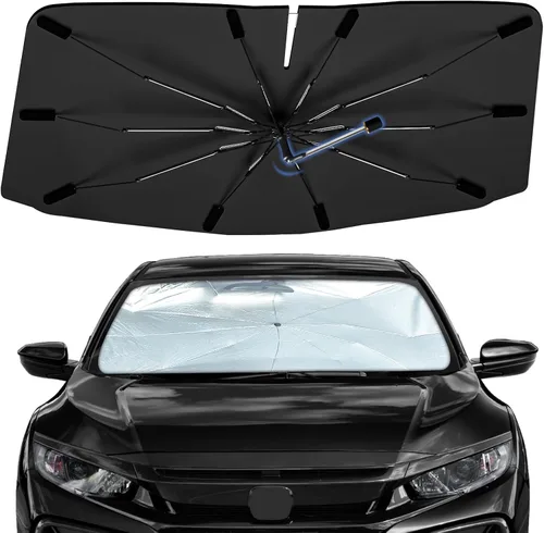 Vista 67 de Sombrilla Parasol para Parabrisas para Mazda 3 2014-2026, Parasol Plegable para Coche para Ventana Delantera, Visera Protectora Solar Altamente