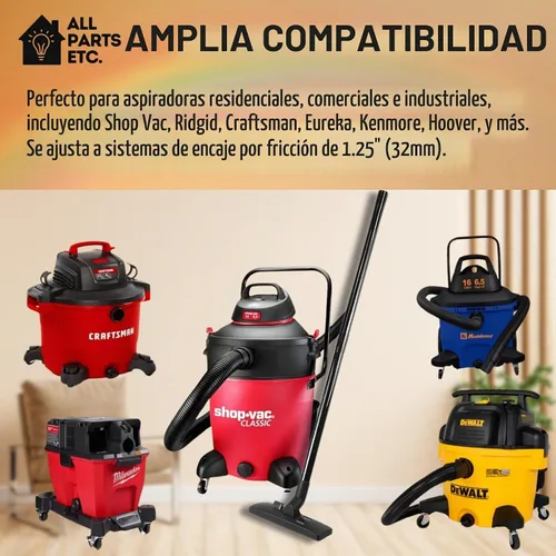 Vista 5 de Varitas de extensión de vacío de 1.25 pulgadas, accesorios y accesorios de vacío de 1.260 in Tubos de tubo de vacío de varilla de extensión de 3