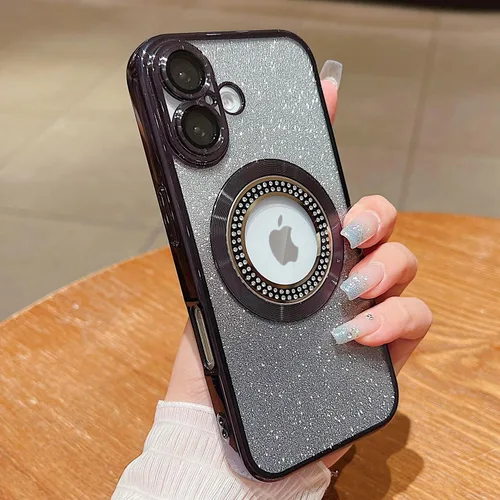 Vista 238 de Misscase Funda magnética con purpurina para iPhone 11 compatible con MagSafe, protección completa, delgada, a prueba de golpes, antiarañazos