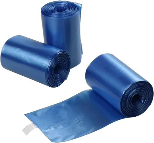 Vista 5 de 1400 unidades de 40 rollos de bolsas para excrementos de perro con dispensador, color azul