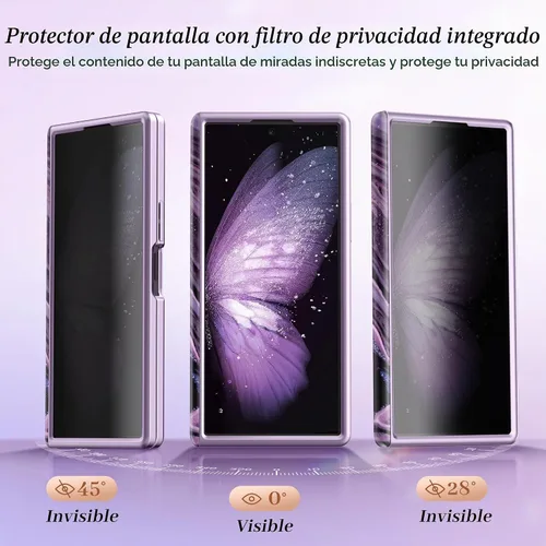 Vista 2 de GVIEWIN Funda para Z Fold 7 con protector de pantalla de privacidad [compatible con Magsafe] [Soporte integrado] Funda magnética de cuerpo completo