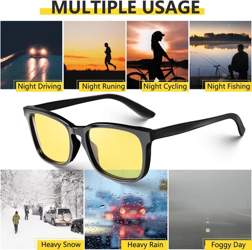 Vista 5 de VISOONE - Lentes cuadrados con bloqueo de luz azul y antireflejante para computadora, videojuegos para mujeres y hombres MONTANA