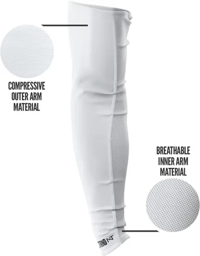 Vista 3 de Nxtrnd Air-TEK - Mangas de compresión para hombre, par de fútbol transpirable