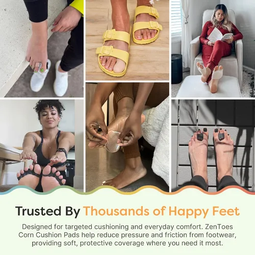 Vista 9 de ZenToes Almohadillas de tratamiento impermeables para dedos y pies (36 unidades) Waterproof & breathable protection for sensitive skin helps