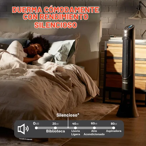 Vista 2 de Ventilador Honeywell 8 Enhanced Powerful and Quiet Fan Settings, Oscillating Airflow, Auto Timer, Slim Space-Saving Design with Remote Control