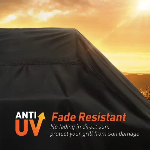 Vista 4 de Arcedo Funda de parrilla de 55 pulgadas para parrilla al aire libre, cubierta impermeable resistente a la decoloración, cubierta de parrilla de gas