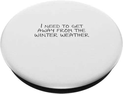 Vista 2 de Necesito alejarme del clima invernal PopSockets Swappable PopGrip