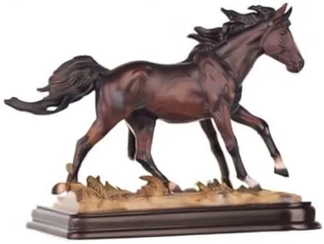 Vista 2 de GSC Colección de caballos marrón figura de caballo decoración decoración coleccionable
