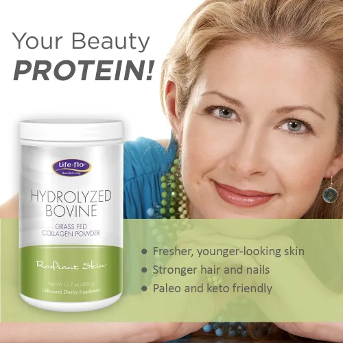 Vista 6 de LifeFlo - Colágeno bovino hidrolizado, alimentado con pasto Apoya la salud vibrante de la piel y el cabello, los huesos y las articulaciones