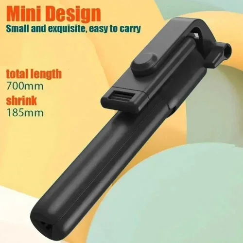 Vista 6 de PINHEN Trípode para teléfono y palo para selfie, 3 en 1, extensible con rotación de 360°, soporte de trípode con control remoto inalámbrico