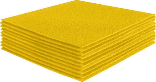 Vista 149 de FabricLA Hojas de fieltro acrílico para manualidades, cuadrados de fieltro precortados suaves de 4 x 4 pulgadas (3.9 in x 3.9 in), utiliza hojas