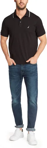 Vista 2 de Nautica Polo de manga corta con cuello de doble punta para hombre