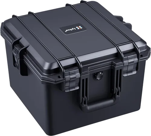 Vista 7 de Lykus HC-3520 - Funda rígida impermeable con espuma, tamaño interior 12.8 x 11.1 x 5.75 pulgadas