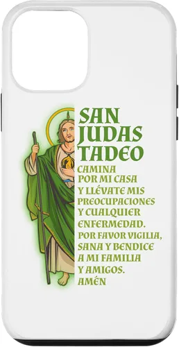 Vista 16 de Funda para iPhone 16 San Judas Tadeo con Oración