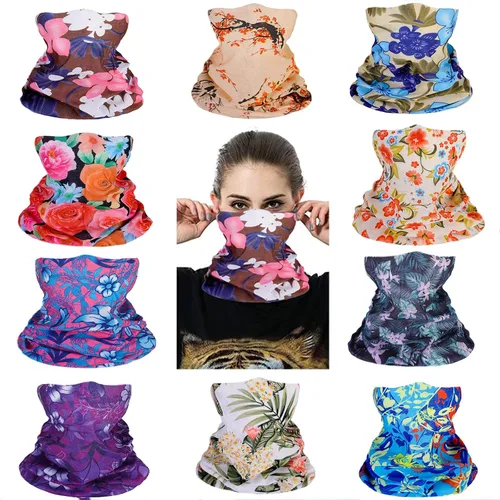 Vista 35 de Mascarillas de Polaina para el Cuello, Bufanda en Tubo, Bandanas Sin Costuras, Pañuelos para el Rostro, Cubierta Multiusos para la Cabeza