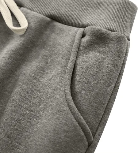 Vista 5 de Pantalones deportivos cálidos con forro de sherpa para mujer, pantalones deportivos de forro polar grueso, pantalones de yoga casuales con bolsillos