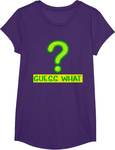 Vista 54 de Question Mark playera Guess What playera, hombre XL, Púrpura