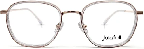 Vista 2 de jolafull JF1808 Man's Women's Square Prescription Gafas ópticas Marcos 2.047 in