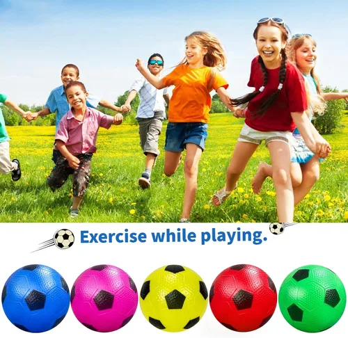 Vista 3 de Paquete de 12 mini pelotas de fútbol para niños, mini pelotas inflables de 4 pulgadas para juegos de interiores y exteriores, pelota de fútbol