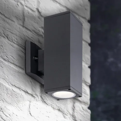 Vista 16 de ASD Lámpara de pared cuadrada para exteriores de 1 luz, enchufe de bombilla E26 de 60 W, 120 V, ETL, cilindro hacia arriba, luces LED