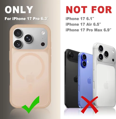 Vista 377 de Funda para Google Pixel 10 Pro XL, cubierta magnética mate, color negro Fit for MagSafe, Screen Protector included, Shockproof Military Grade