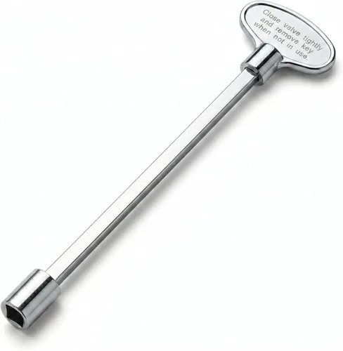 Vista 10 de Midwest Hearth - Llave de válvula universal para fogones y chimeneas de gas, cromado pulido