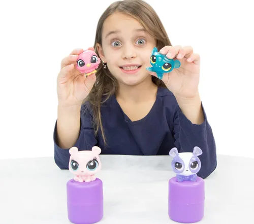 Vista 3 de Basic Fun Tech 4 Kids Littlest Pet Shop Mashems Fashems Blind Pack Capsule - Paquete de 4 (4 cápsulas por pedido)