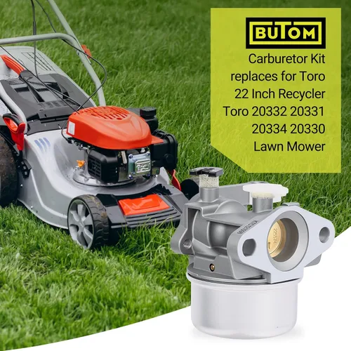 Vista 4 de Carburador 190CC para reciclador Toro de 22 pulgadas Toro 20332 20334 20331 20333 20330 20092 20066 20065 20095 20064 20093 Kit de mantenimiento