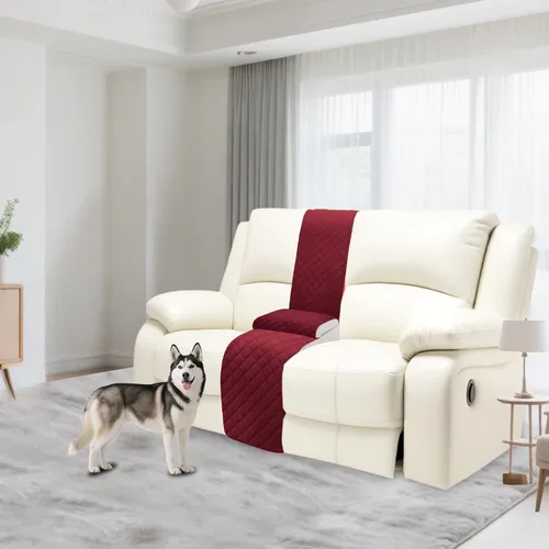 Vista 24 de Fundas para sofá modular reclinable, de terciopelo en forma de L, funda de consola central para perros y mascotas, lavable antideslizante, 1 funda