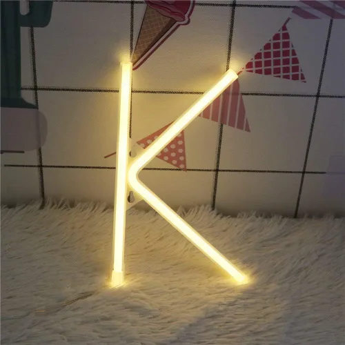 Vista 108 de Ulalaza Letrero de luz LED en blanco y negro, 2 letras AA alimentadas por batería para boda, fiesta de cumpleaños, lámpara de Navidad, luz nocturna
