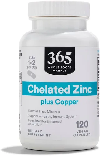 Vista 5 de 365 by Whole Foods Market, Zinc quelado, 60 CT