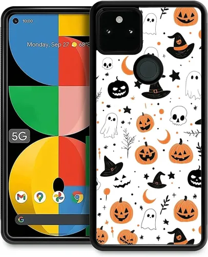 Vista 68 de Funda compatible con Google Pixel 4A 5G, Nochebuena, Google Pixel 4A 5G, delgada, suave, a prueba de golpes, TPU para mujeres y niñas, niños, funda