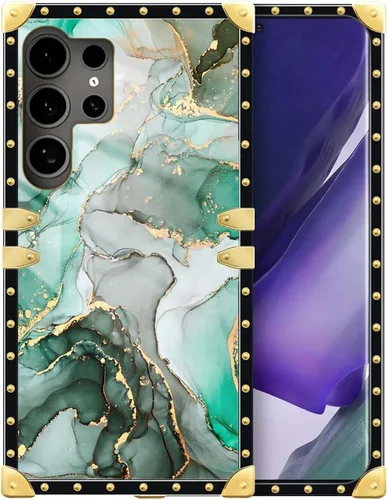 Vista 101 de Funda compatible con Samsung Galaxy S10 4G, TPU suave de lujo y parte trasera de policarbonato duro para niñas y mujeres, funda protectora a prueba