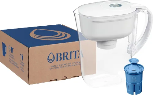 Vista 13 de Brita Jarra de agua, filtro Metro Elite, elimina el 99% del plomo, incluye 1 filtro, capacidad para 6 tazas, color blanco