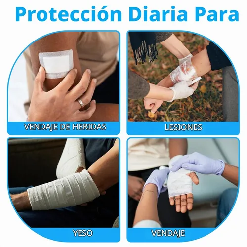Vista 7 de FRONTLINE Fundas para Yeso de Brazo para Ducha Adulto Protector Impermeable de Yeso y Heridas Sello 100% Hermético Manga Reutilizable Paquete de 3