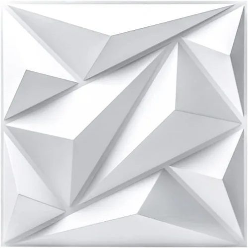 Vista 10 de Art3dwallpanels Paneles de pared 3D Diamante, PVC cobre antiguo 3D Raised Diamond Wall Tiles, Waterproof Fireproof, 12 Sheets Large Size Pack