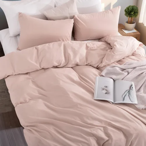 Vista 281 de NEXHOME PRO Funda de edredón Twin XL 100% algodón lavado, transpirable, duradera, texturizada, similar al lino, juego de ropa de cama para el hogar
