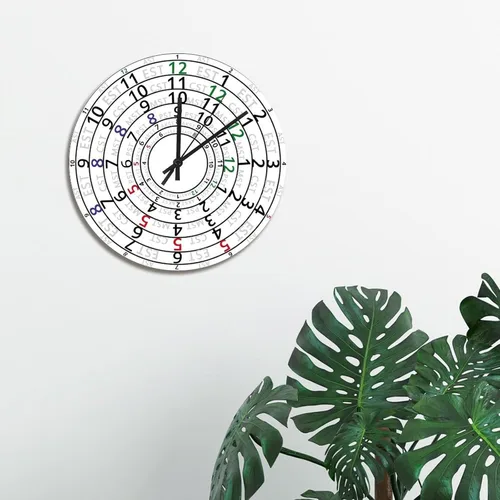 Vista 27 de Reloj de pared de guitarra acústica con aspecto de madera natural, reloj de madera rústico y elegante, 10 silenciosos, sin tictac, de cuarzo