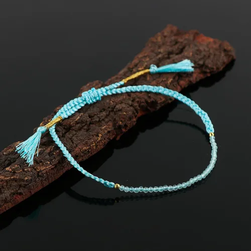 Vista 20 de Natural Beads Braided Bracelet, Energy Healing Crystals, Birthday, Gift for Her, Resizable Hand Braid Rope Thread Protection Bracelet for Men