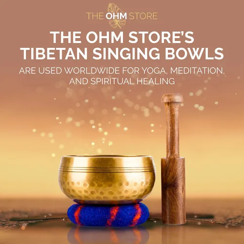 Vista 4 de Juego de regalo de cuenco cantante tibetano hecho a mano – Cuenco de sonido de 3.5 pulgadas para meditación, curación de sonido y yoga – Regalo