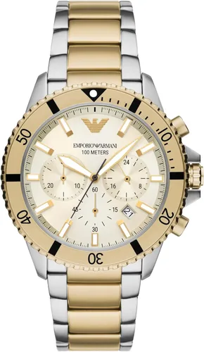 Vista 22 de Emporio Armani World Explorer Dive-Inspired Men's Watch with Stainless Steel, Silicone or Leather Band